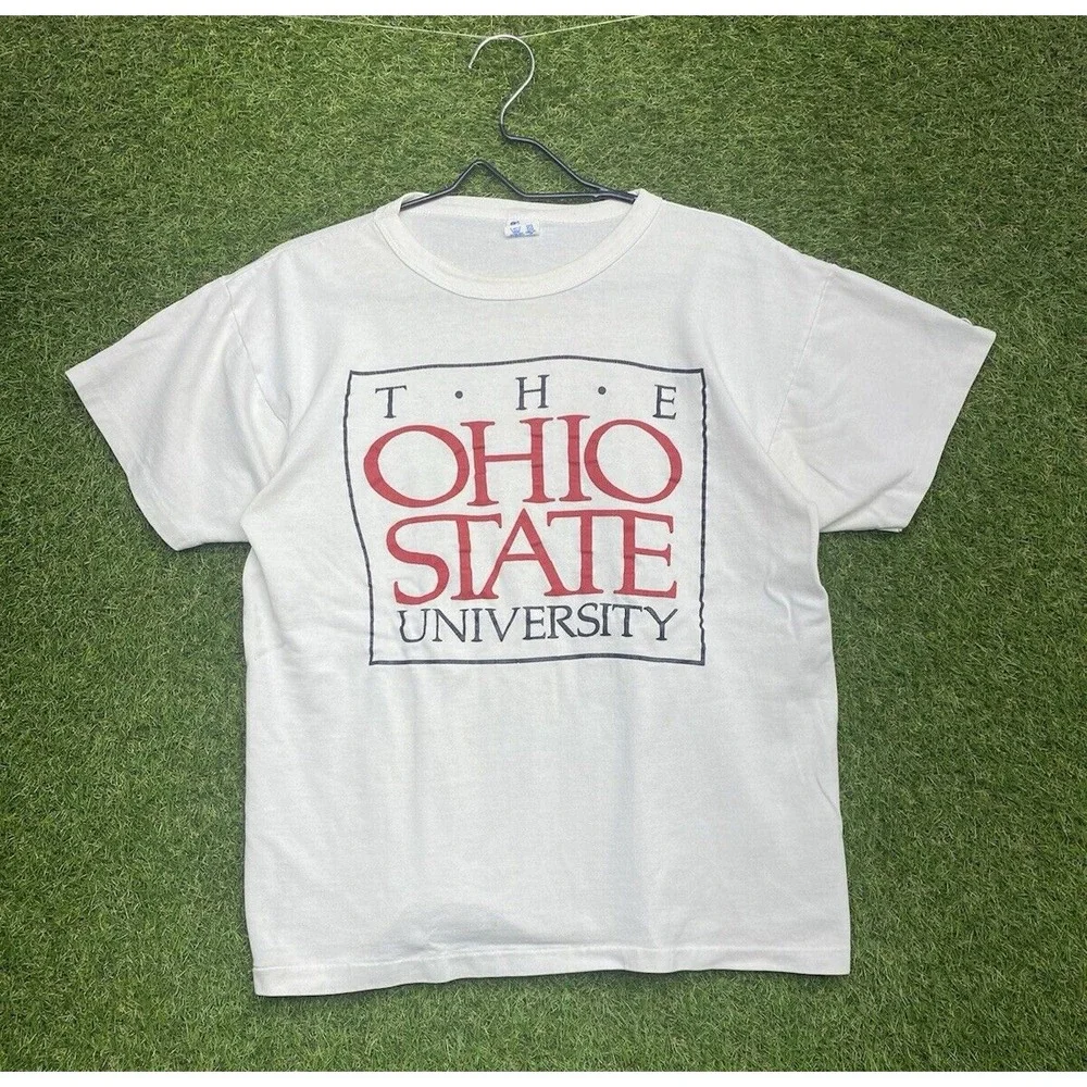 Ohio State Buckeyes Champion Shirt Mens Medium M Single Stitch OSU University